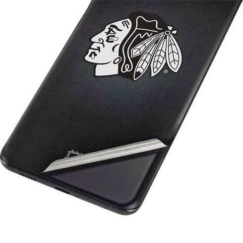 NHL Chicago Blackhawks Black Background Galaxy S21 Plus 5G Skin