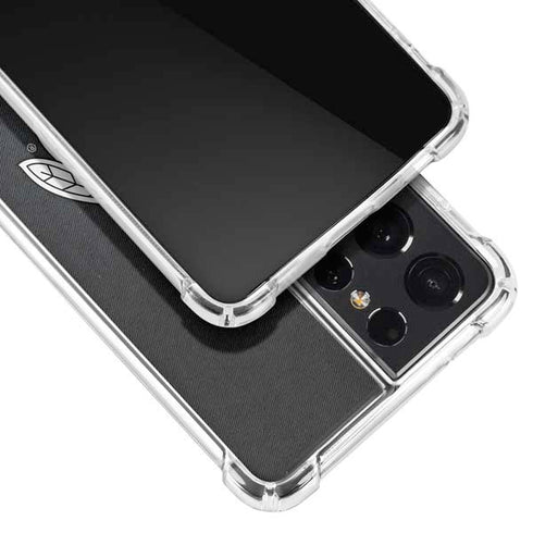 NHL Chicago Blackhawks Black Background Galaxy S21 Ultra 5G Clear Case