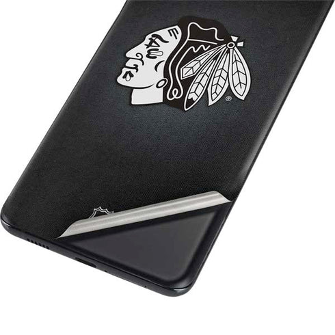 NHL Chicago Blackhawks Black Background Galaxy S21 Ultra 5G Skin