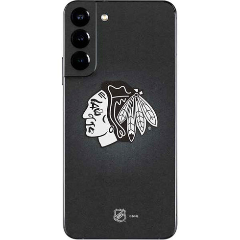 NHL Chicago Blackhawks Black Background Galaxy S22 Plus Skin
