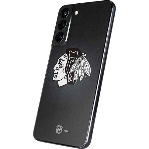 NHL Chicago Blackhawks Black Background Galaxy S22 Plus Skin