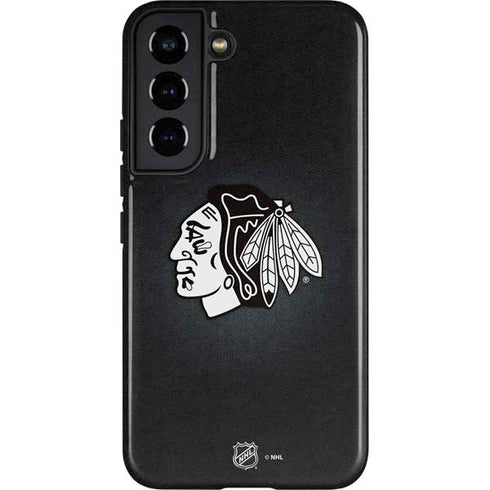 NHL Chicago Blackhawks Black Background Galaxy S22 Pro Case