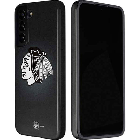 NHL Chicago Blackhawks Black Background Galaxy S22 Pro Case