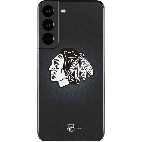 NHL Chicago Blackhawks Black Background Galaxy S22 Skin