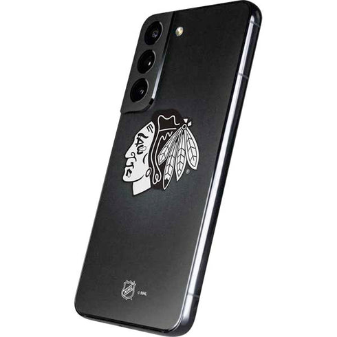 NHL Chicago Blackhawks Black Background Galaxy S22 Skin