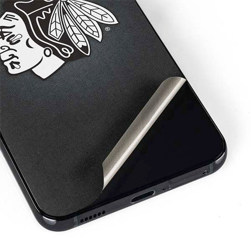 NHL Chicago Blackhawks Black Background Galaxy S22 Skin