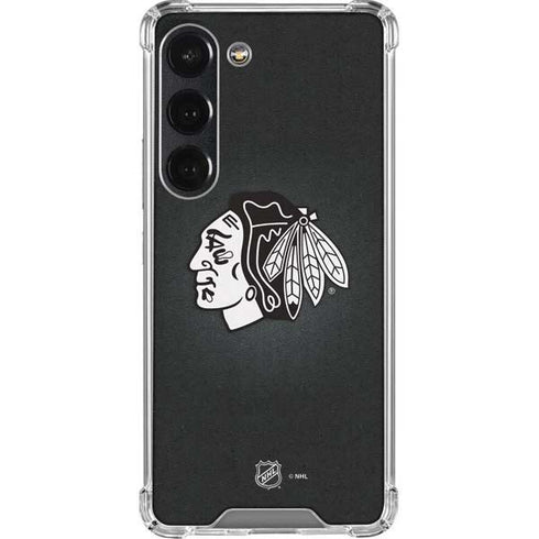 NHL Chicago Blackhawks Black Background Galaxy S23 Clear Case