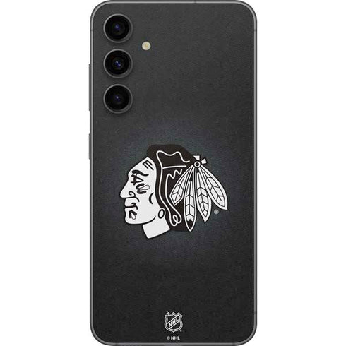 NHL Chicago Blackhawks Black Background Galaxy S23 FE Skin