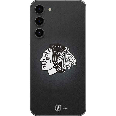 NHL Chicago Blackhawks Black Background Galaxy S23 Plus Skin