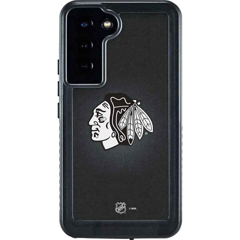 NHL Chicago Blackhawks Black Background Galaxy S23 Plus Waterproof Case