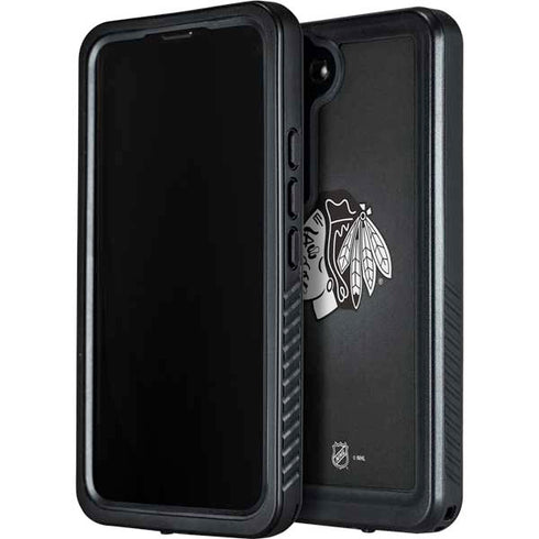 NHL Chicago Blackhawks Black Background Galaxy S23 Plus Waterproof Case