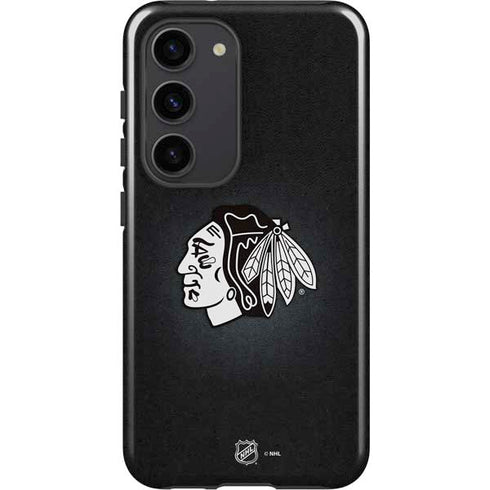 NHL Chicago Blackhawks Black Background Galaxy S23 Pro Case