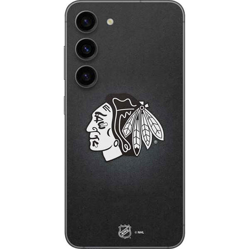 NHL Chicago Blackhawks Black Background Galaxy S23 Skin