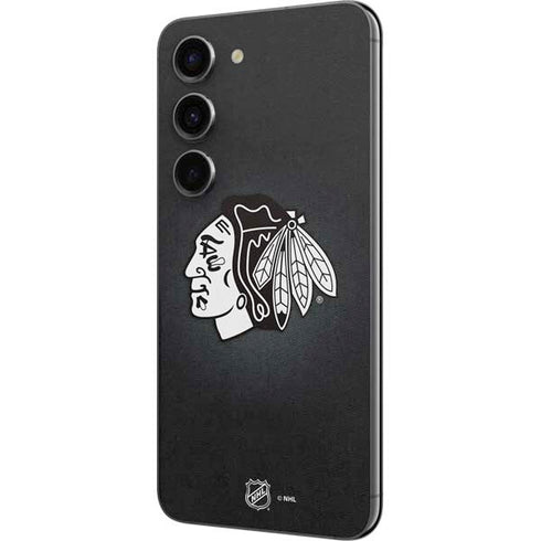 NHL Chicago Blackhawks Black Background Galaxy S23 Skin