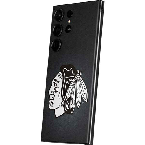 NHL Chicago Blackhawks Black Background Galaxy S23 Ultra Skin