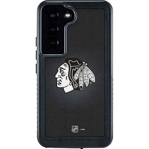NHL Chicago Blackhawks Black Background Galaxy S23 Waterproof Case