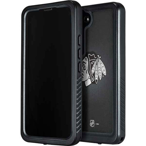 NHL Chicago Blackhawks Black Background Galaxy S23 Waterproof Case