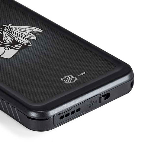 NHL Chicago Blackhawks Black Background Galaxy S23 Waterproof Case
