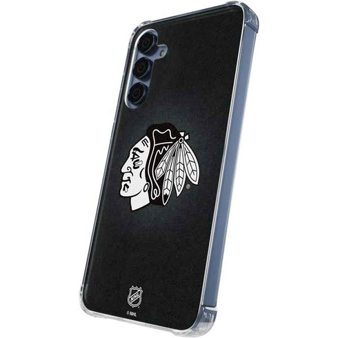 NHL Chicago Blackhawks Black Background Galaxy S24 Clear Case
