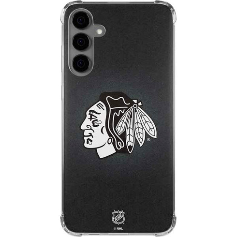 NHL Chicago Blackhawks Black Background Galaxy S24 Plus Clear Case