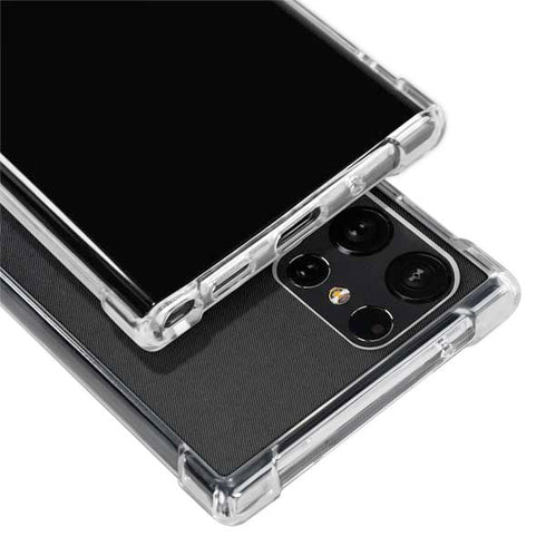 NHL Chicago Blackhawks Black Background Galaxy S24 Ultra Clear Case