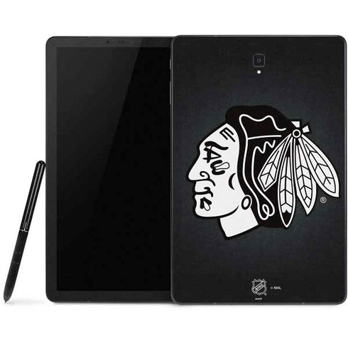 NHL Chicago Blackhawks Black Background Samsung Galaxy Tab Skin