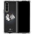 NHL Chicago Blackhawks Black Background Galaxy Z Fold4 5G Clear Case