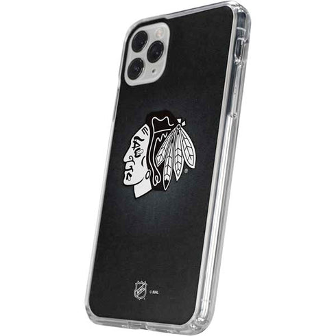 NHL Chicago Blackhawks Black Background iPhone 11 Pro Clear Case
