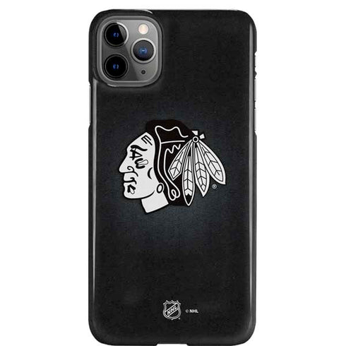 NHL Chicago Blackhawks Black Background iPhone 11 Pro Max Lite Case