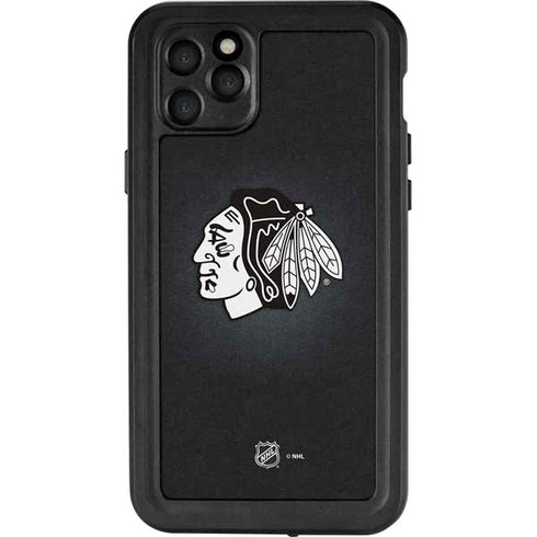 NHL Chicago Blackhawks Black Background iPhone 11 Pro Max Waterproof Case