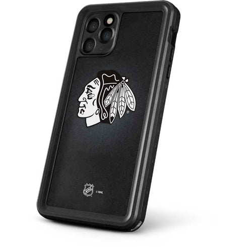 NHL Chicago Blackhawks Black Background iPhone 11 Pro Max Waterproof Case