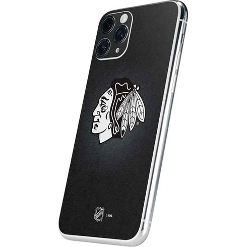 NHL Chicago Blackhawks Black Background iPhone 11 Pro Skin