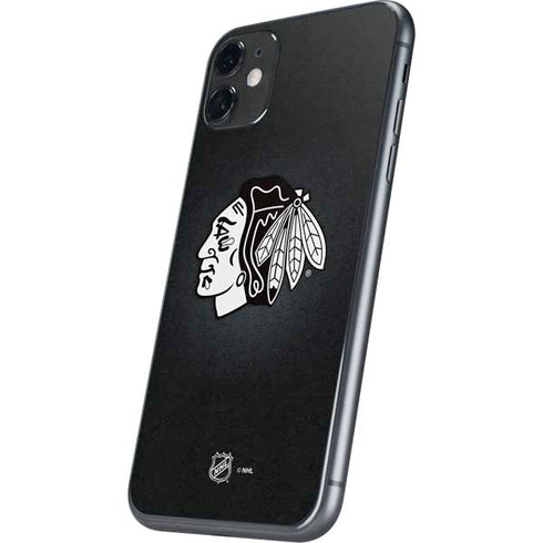 NHL Chicago Blackhawks Black Background iPhone 11 Skin