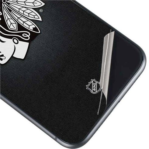 NHL Chicago Blackhawks Black Background iPhone 11 Skin