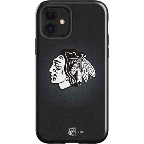 NHL Chicago Blackhawks Black Background iPhone 12 Impact Case