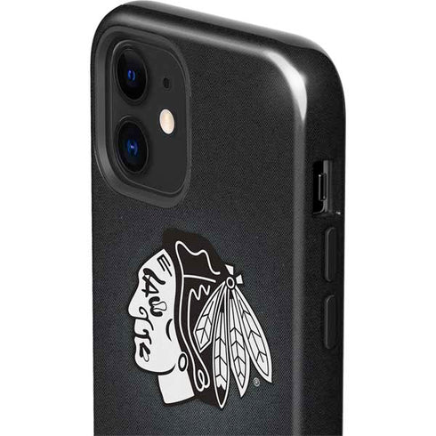 NHL Chicago Blackhawks Black Background iPhone 12 Impact Case