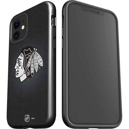 NHL Chicago Blackhawks Black Background iPhone 12 Impact Case