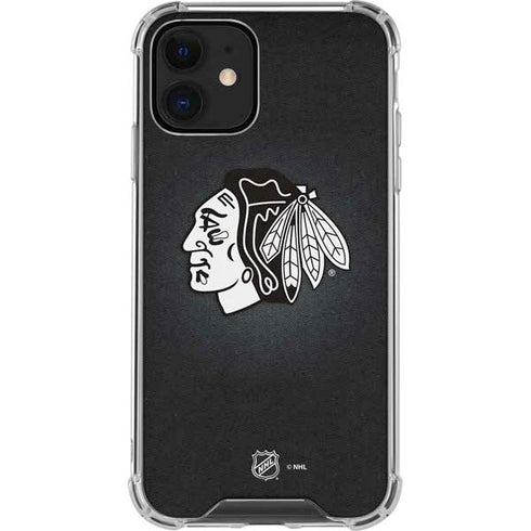 NHL Chicago Blackhawks Black Background iPhone 12 Mini Clear Case