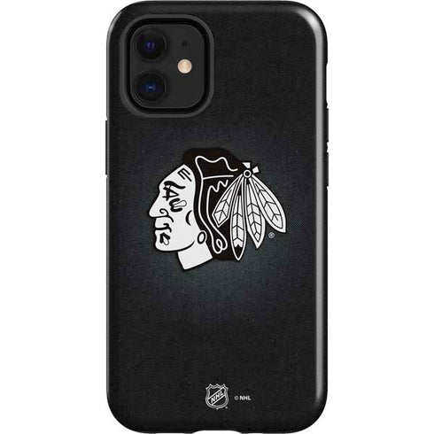NHL Chicago Blackhawks Black Background iPhone 12 Mini Impact Case