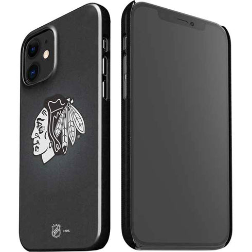 NHL Chicago Blackhawks Black Background iPhone 12 Mini Lite Case