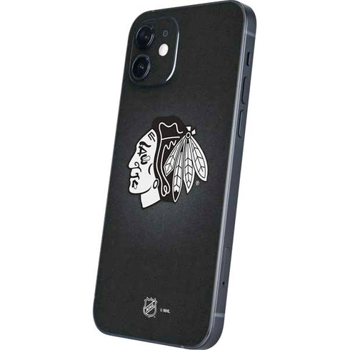 NHL Chicago Blackhawks Black Background iPhone 12 Mini Skin