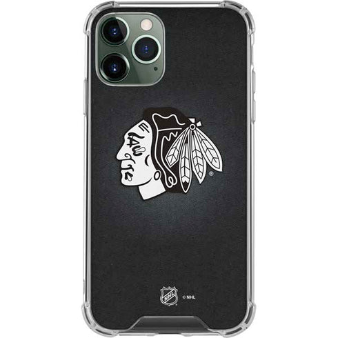 NHL Chicago Blackhawks Black Background iPhone 12 Pro Clear Case