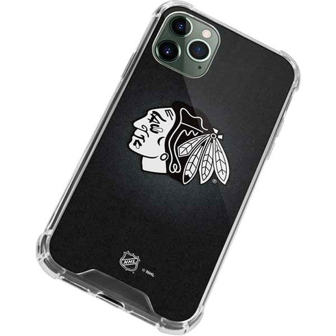 NHL Chicago Blackhawks Black Background iPhone 12 Pro Clear Case