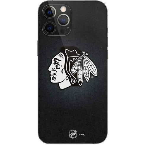 NHL Chicago Blackhawks Black Background iPhone 12 Pro Max Skin
