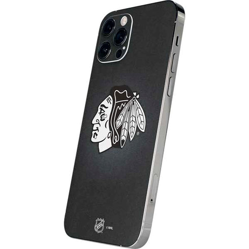 NHL Chicago Blackhawks Black Background iPhone 12 Pro Max Skin