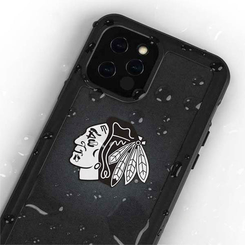 NHL Chicago Blackhawks Black Background iPhone 12 Pro Max Waterproof Case