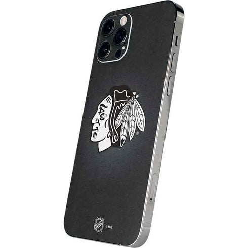 NHL Chicago Blackhawks Black Background iPhone 12 Pro Skin