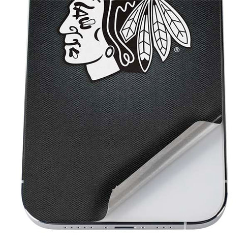 NHL Chicago Blackhawks Black Background iPhone 12 Pro Skin