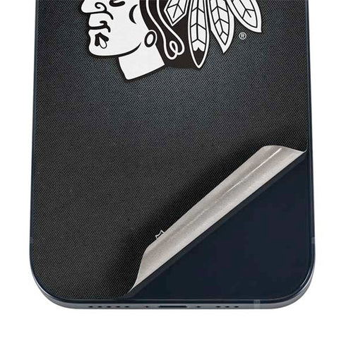 NHL Chicago Blackhawks Black Background iPhone 12 Skin