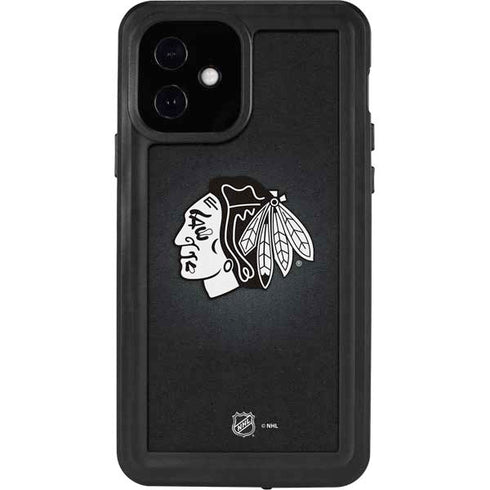 NHL Chicago Blackhawks Black Background iPhone 12 Waterproof Case